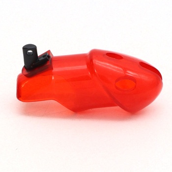 Klietka na penis Bantie, červená, 75 mm