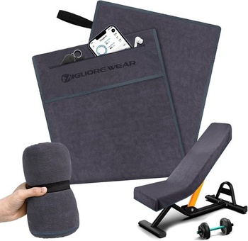 Migliore Wear Fitness uterák | Športový uterák 120x50 cm s vreckom na zips |
