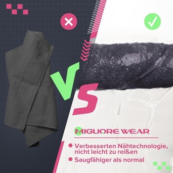 Migliore Wear Fitness uterák | Športový uterák 120x50 cm s vreckom na zips |
