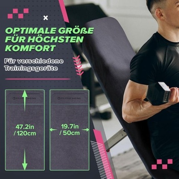 Migliore Wear Fitness uterák | Športový uterák 120x50 cm s vreckom na zips |