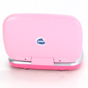 Růžový dětský notebook z plastu