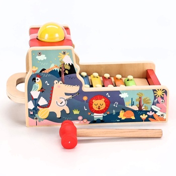 Dřevěný xylofón pro děti Jacootoys
