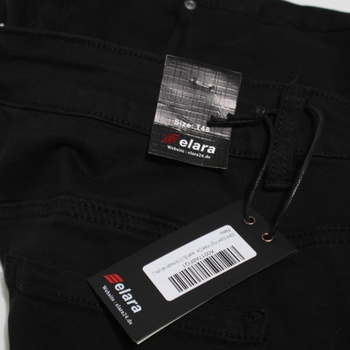 Kalhoty s vysokým pasem Elara vel. T48 černé