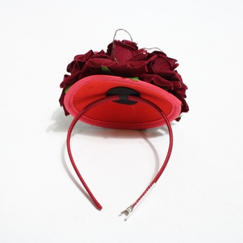 Čelenka AHDMR Hat22 červená s květinou 