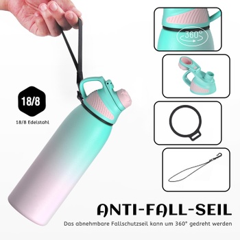 Fľaša na pitie Fjbottle 1000ml modroružová