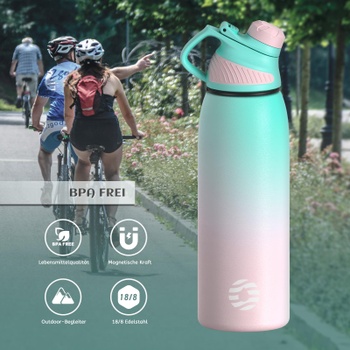 Fľaša na pitie Fjbottle 1000ml modroružová