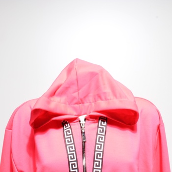 Dámská růžová mikina na zip vel. XL