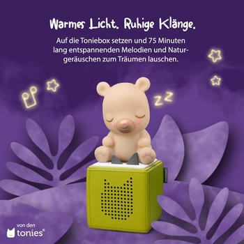 audio figúrky tonies pre Toniebox – medvedík nočného spánku – hudba s upokojujúcimi zvukmi +