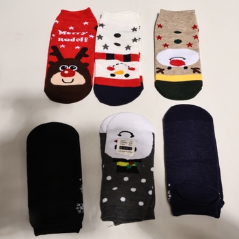 Ponožky Souarts vianočné, 12 párov