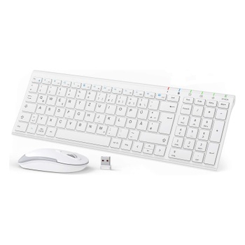Set - klávesnice a myš iClever bílá