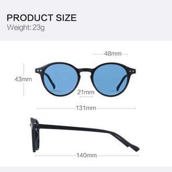 Slnečné okuliare ZENOTTIC Polarized Okrúhle Retro Classic UV 400 Ochranný Vintage rám pre mužov Ženy