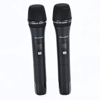Sada mikrofonu Depusheng W1 UHF černé