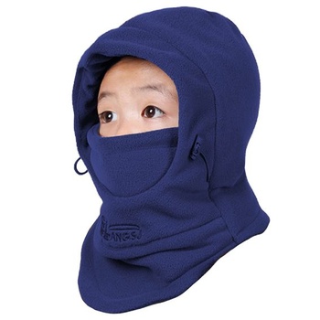Azarxis dětská kukla fleecová lyžařská maska na obličej, nastavitelná zimní čepice se zimním šátkem