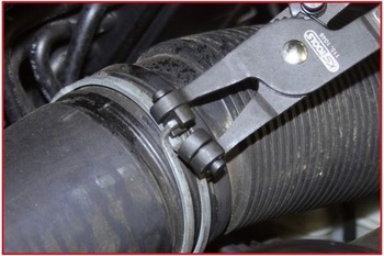 KS Tools 115.1046 Kliešte na hadicové spony, variant 1, 220 mm