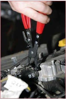 KS Tools 115.1046 Kleště na hadicové spony, varianta 1, 220 mm