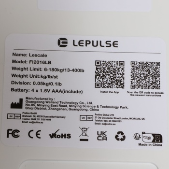 Digitální váha Lepulse WFDE-680-05594-00-A01