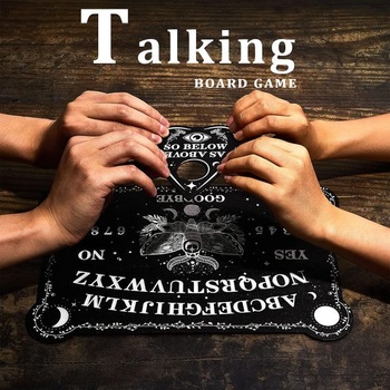 Veštebná doska s kyvadlovou žemľou so sadou ametystu, hovoriaca doska Black Wood Spirit s planchette