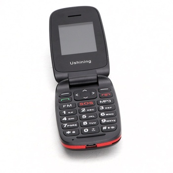 Mobilní telefon Ushining F200 černo-červený