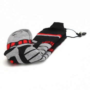 Vyhřívané ponožky Kemimoto vel. S černé/šedé