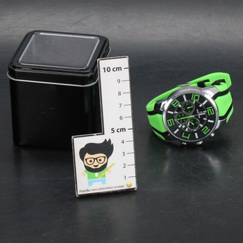 Pánské analogové hodinky findtime zelené
