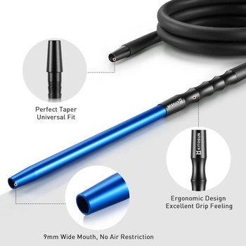 Kitosun D-Hose Hadica a náustok na shisha - Prémiové príslušenstvo pre shisha 34 cm dlhý