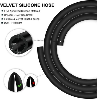 Kitosun D-Hose Hadica a náustok na shisha - Prémiové príslušenstvo pre shisha 34 cm dlhý