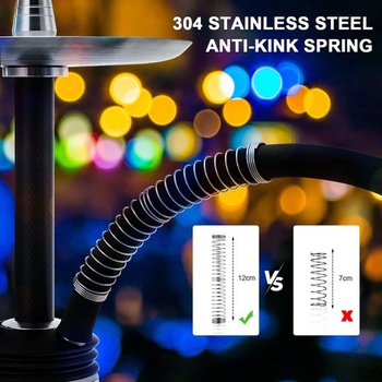 Kitosun D-Hose Hadica a náustok na shisha - Prémiové príslušenstvo pre shisha 34 cm dlhý