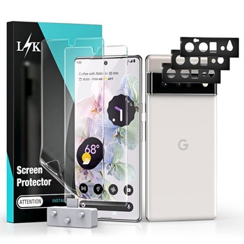 [2+3 kusy] Ochranná fólia LÏK pre Google Pixel 6 Pre 5G s 2 kusmi filmu + 3 kusy filmovej kamery -