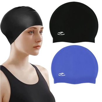 Extra velká plavecká čepice, silikonová koupací čepice pro dospělé, silikonová koupací čepice s