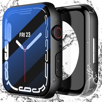 [2 v 1] Vodotěsné pouzdro Misxi s ochranným tvrzeným sklem pro Apple Watch Series 9 (2023) Series 8