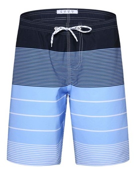 APTRO Pánské plavky Volnočasové Krátké Rychleschnoucí koupací šortky Sportovní šortky Blue Stripes