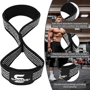 Zvedací popruhy Polstrovaná rukojeť Obrázek 8 Popruhy na zápěstí Závaží Těžká zátěž Double Loop