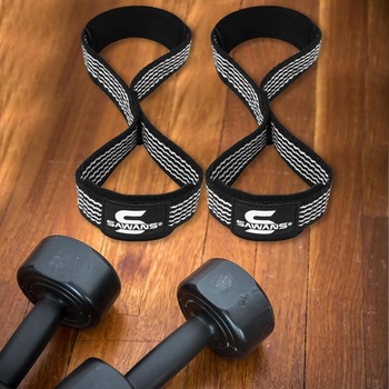 Zvedací popruhy Polstrovaná rukojeť Obrázek 8 Popruhy na zápěstí Závaží Těžká zátěž Double Loop
