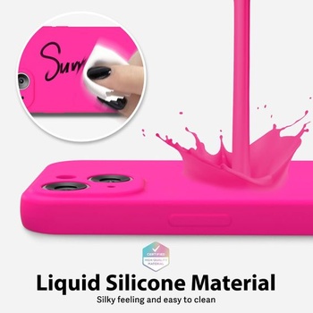 Púzdro oakxco pre iPhone 15 Silikónové púzdro, tenký gumový gél Originálny farebný ochranný obal