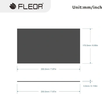 FLEOR 20X17cm akustický pickguard prázdny materiál list samolepiaca podkladová doštička pre