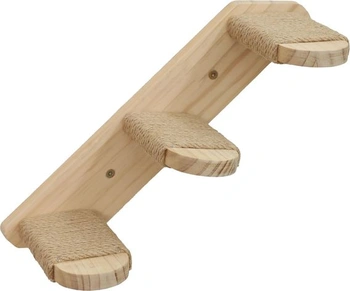 Dřevěný žebřík pro kočky EYENIMAL, délka 38 cm, s jutou