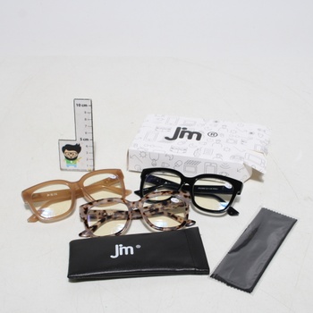 Brýle na čtení JM 3 kusy +1dioptrie