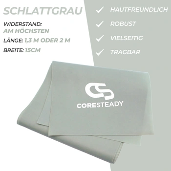 Coresteady Therapeutic Elastic Band | Vysoko kvalitné fitness gumy pre pilates, jogu, silový