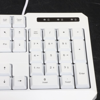 Podsvietená klávesnica KLIM CWHFR biela