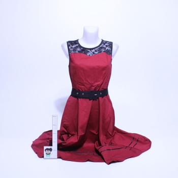 Dámske retro šaty Axoe červené veľ. S