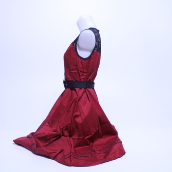 Dámske retro šaty Axoe červené veľ. S