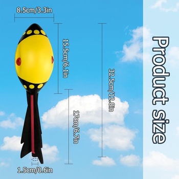 FainFun Vortex Aero, raketové aero z mäkkej peny, vrhacia raketa, vonkajšia zábava pre malých aj veľkých,