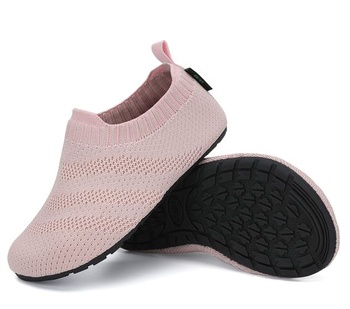 SAGUARO batolecí pantofle Dětské lehké prodyšné pantofle Dívčí útulné pantofle růžové 34/35 EU