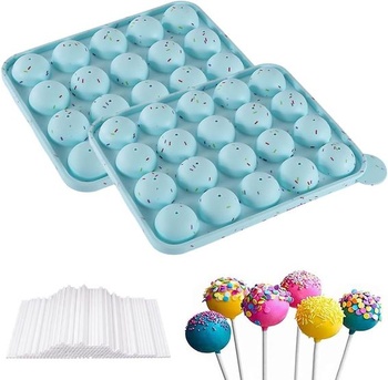 Silikonová forma Puedno Cake Pop, forma na lízátka se 100…
