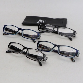 Dioptrické brýle JM +1.25 4 kusy