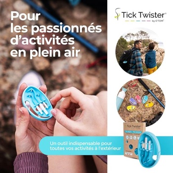 Háčiky na kliešte Tick Twister 3 pre psov, mačky a ľudí – sada 3 pinziet na kliešte s úložným boxom,