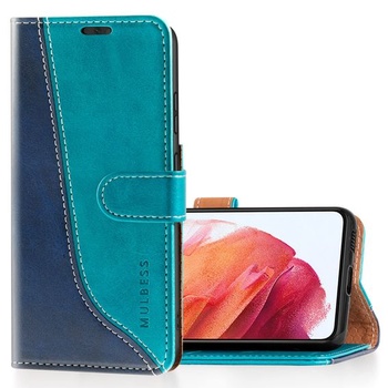 Pouzdro na mobil Mulbess pro Samsung Galaxy S21 5G kožené pouzdro, kožené pouzdro ve stylu knihy,