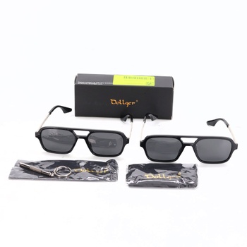 Slnečné okuliare Dollger polaroid tmavé 2 kusy