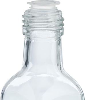 Relaxdays malé lahvičky, sada 16, 100 ml, skleněné lahvičky na plnění, šroubovací uzávěr a korek,