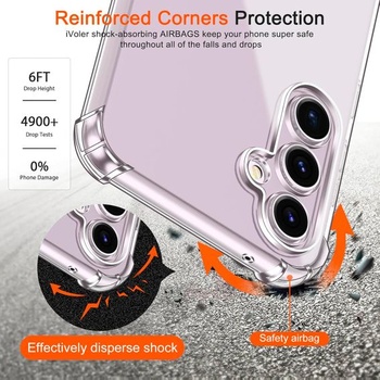 Pouzdro ivoler pro Samsung Galaxy S23 FE 5G (ne pro Samsung Galaxy S23), Transparentní ochranné